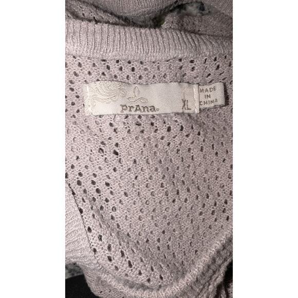 Women's Prana Devi Open Knit Racer Back Tank Top Gray Size XL - Picture 5 of 5